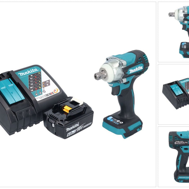 Avvitatore a impulsi a batteria Makita DTW 301 RG1 18 V 330 Nm 1/2" brushless + 1x batteria ricaricabile 6,0 Ah + caricabatterie