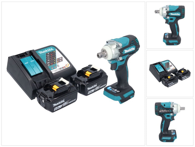 Avvitatore a impulsi a batteria Makita DTW 301 RG 18 V 330 Nm 1/2" brushless + 2x batteria ricaricabile 6,0 Ah + caricatore