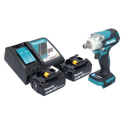 Avvitatore a impulsi a batteria Makita DTW 301 RG 18 V 330 Nm 1/2" brushless + 2x batteria ricaricabile 6,0 Ah + caricatore