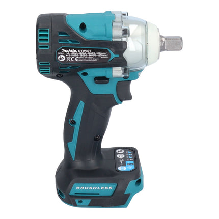 Makita DTW 301 ZJ cordless impact wrench 18 V 330 Nm 1/2" brushless + Makpac - without battery, without charger
