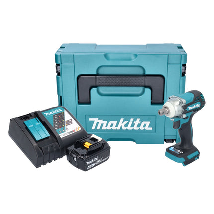 Makita DTW 301 RG1J Akku Schlagschrauber 18 V 330 Nm 1/2" Brushless + 1x Akku 6,0 Ah + Ladegerät + Makpac