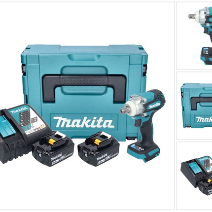 Avvitatore a impulsi a batteria Makita DTW 301 RGJ 18 V 330 Nm 1/2" brushless + 2x batteria ricaricabile 6,0 Ah + caricabatterie + Makpac