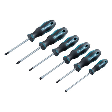 Makita E-10528 Screwdriver Set, 6 pcs. SL4 / SL5.5 / PH1 / PH2 / PZ1 / PZ2