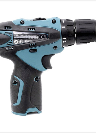 Makita DF 330 D 10,8 V Li-Ion Akku Bohrschrauber GRÜN mit 2x 10,8V Akku, Lader + Holster Tasche im Koffer - Toolbrothers