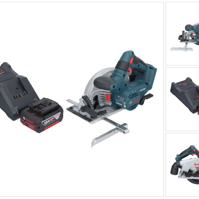 Bosch GKS 18V-57-2 Professional cordless circular saw 18 V 165 mm brushless + 1x rechargeable battery 4.0 Ah + charger
