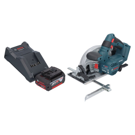 Bosch GKS 18V-57-2 Sierra circular profesional con acumulador 18 V 165 mm sin escobillas + 1x acumulador 4,0 Ah + cargador