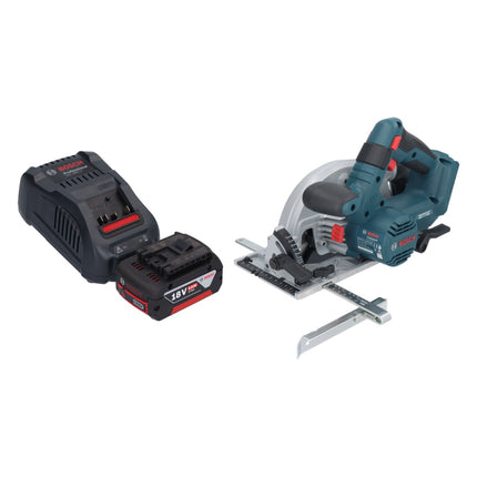 Bosch GKS 18V-57-2 Sierra circular profesional con acumulador 18 V 165 mm sin escobillas + 1x acumulador 5,0 Ah + cargador