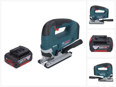 Bosch GST 18V-125 B Professional cordless jigsaw 18 V 125 mm brushless + 1x rechargeable battery 4.0 Ah - without charger