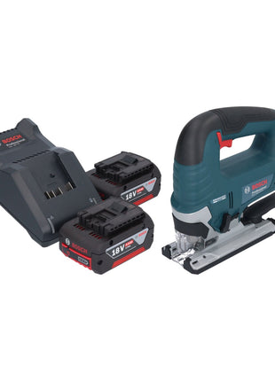 Bosch GST 18V-125 B Seghetto alternativo professionale a batteria 18 V 125 mm brushless + 2x batteria ricaricabile 4,0 Ah + caricabatterie