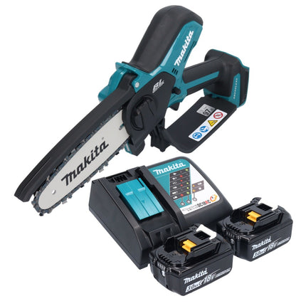 Makita DUC 150 RF2 Akku Kettensäge 18 V 15 cm Brushless + 2x Akku 3,0 Ah + Ladegerät