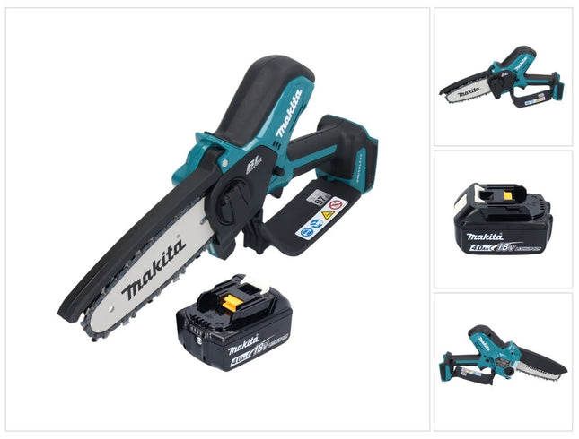 Makita DUC 150 M akumulatorowa pilarka łańcuchowa 18 V 15 cm bezszczotkowa + 1x akumulator 4,0 Ah - bez ładowarki