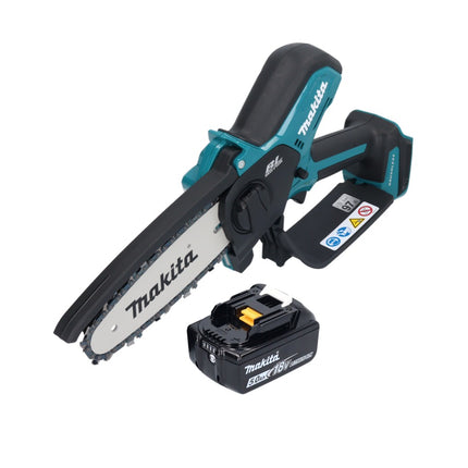 Motosega a batteria Makita DUC 150 T 18 V 15 cm brushless + 1x batteria 5,0 Ah - senza caricabatterie