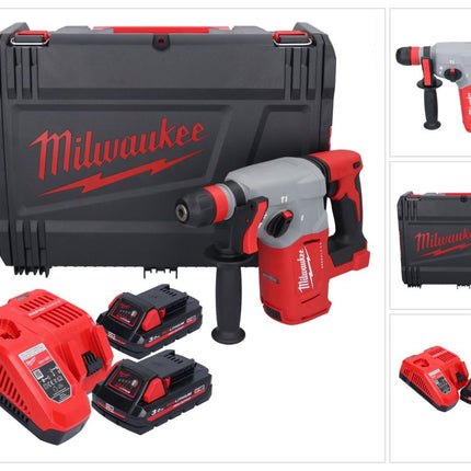 Milwaukee M18 BLHX-302X Akku Kombihammer 18 V 2,3 J Brushless + 2x Akku 3,0 Ah + Ladegerät + HD-Box