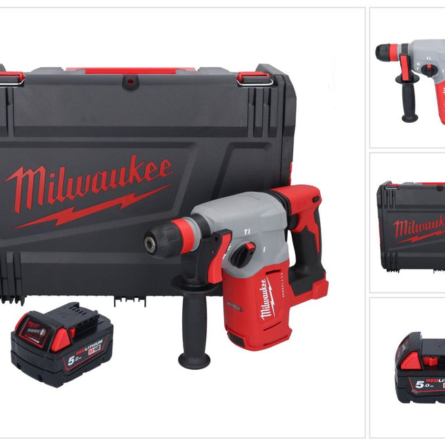 Milwaukee M18 BLHX-501X Akku Kombihammer 18 V 2,3 J Brushless + 1x Akku 5,0 Ah + HD-Box - ohne Ladegerät