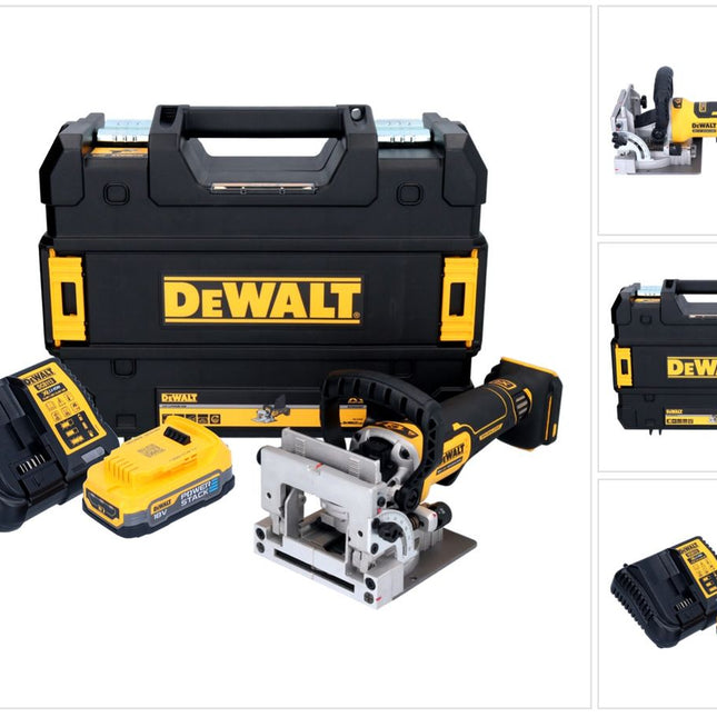 Akumulatorowy płaski frez do kołków DeWalt DCW 682 E1T 18 V 102 x 20 mm bezszczotkowy + 1x akumulator Powerstack 1,7 Ah + ładowarka + TSTAK