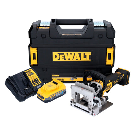 DeWalt DCW 682 E1T Fraiseuse à lamelles sans fil 18 V 102 x 20 mm sans balai + 1x batterie Powerstack 1,7 Ah + chargeur + TSTAK