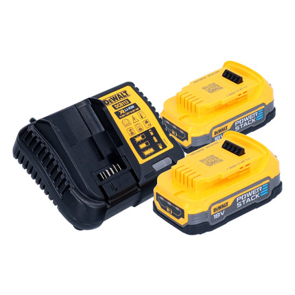 DeWalt DCW 682 E2T Akku Flachdübelfräse 18 V 102 x 20 mm Brushless + 2x Powerstack Akku 1,7 Ah + Ladegerät + TSTAK