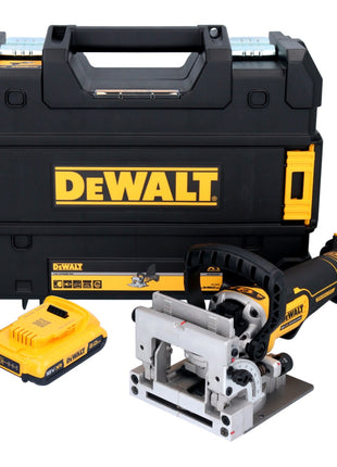 DeWalt DCW 682 NT cordless flat dowel cutter 18 V 102 x 20 mm brushless + 1x rechargeable battery 2.0 Ah + TSTAK - without charger