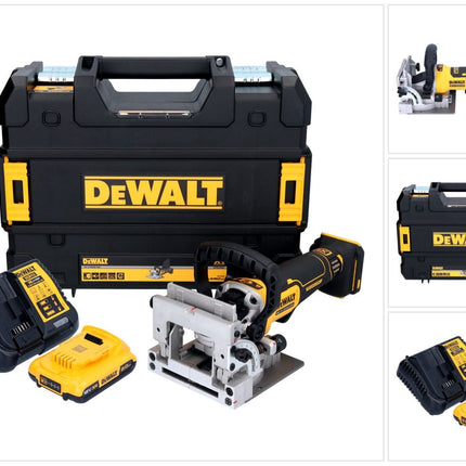 Fresa plana sin cable DeWalt DCW 682 D1T 18 V 102 x 20 mm sin escobillas + 1x batería recargable 2,0 Ah + cargador + TSTAK