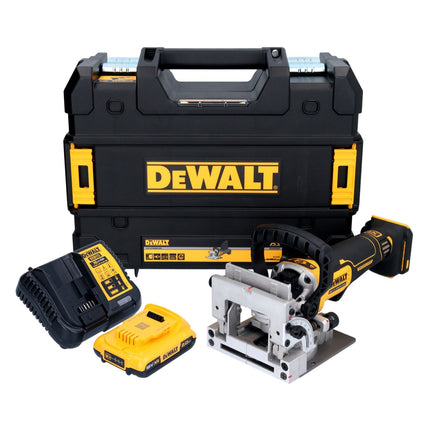 Fresa plana sin cable DeWalt DCW 682 D1T 18 V 102 x 20 mm sin escobillas + 1x batería recargable 2,0 Ah + cargador + TSTAK