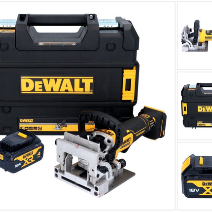 Fresa plana sin cable DeWalt DCW 682 NT 18 V 102 x 20 mm sin escobillas + 1x batería recargable 4,0 Ah + TSTAK - sin cargador