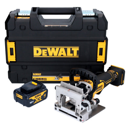 Fresa plana sin cable DeWalt DCW 682 NT 18 V 102 x 20 mm sin escobillas + 1x batería recargable 4,0 Ah + TSTAK - sin cargador