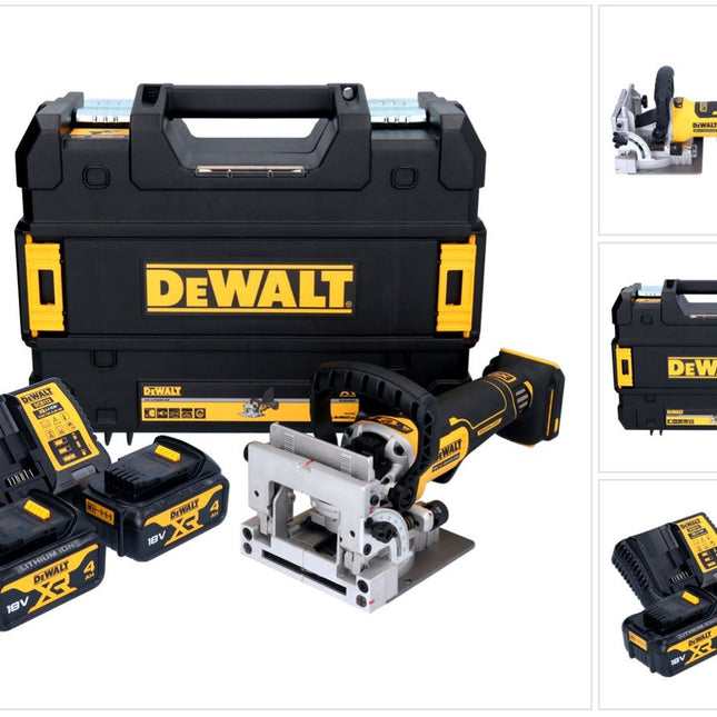 DeWalt DCW 682 M2T Fraiseuse sans fil pour chevilles plates 18 V 102 x 20 mm Brushless + 2x batterie 4,0 Ah + chargeur + TSTAK