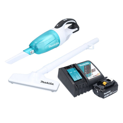 Aspiradora sin cable Makita DCL 181 FRF1WX 18 V 53 mbar 0,65 L + 1x batería recargable 3,0 Ah + cargador