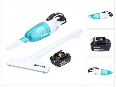 Makita DCL 181 FG1WX Aspiratore a batteria 18 V 53 mbar 0,65 L + 1x batteria ricaricabile 6,0 Ah - senza caricabatteria