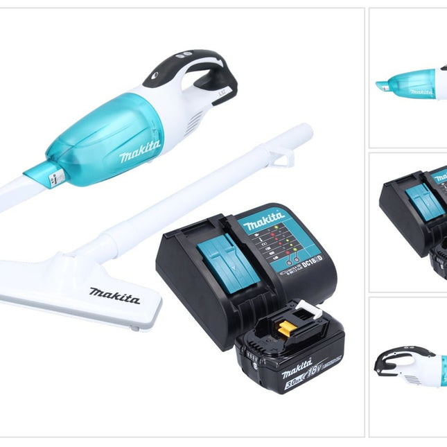 Makita DCL 181 FSF1WX aspirateur sans fil 18 V 53 mbar 0.65 L + 1x batterie 3.0 Ah + chargeur