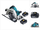 Makita DHS 900 M2U Akku Handkreissäge 36 V ( 2x 18 V ) 235 mm Brushless + 2x Akku 4,0 Ah + Bluetooth Adapter - ohne Ladegerät