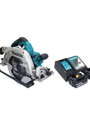 Makita DHS 900 RM2U scie circulaire portative sans fil 36 V ( 2x 18 V ) 235 mm Brushless + 2x batterie 4,0 Ah + chargeur + adaptateur Bluetooth