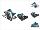 Makita DHS 900 RT2U scie circulaire portative sans fil 36 V ( 2x 18 V ) 235 mm Brushless + 2x batterie 5,0 Ah + chargeur + adaptateur Bluetooth