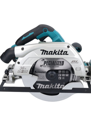 Makita DHS 900 PT2U scie circulaire à batterie 36 V (2x 18 V) 235 mm sans balais + 2x batterie 5,0 Ah + double chargeur + adaptateur Bluetooth