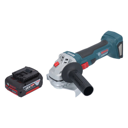 Bosch GWS 18V-7 Professional cordless angle grinder 18 V 125 mm brushless + 1x rechargeable battery 4.0 Ah - without charger