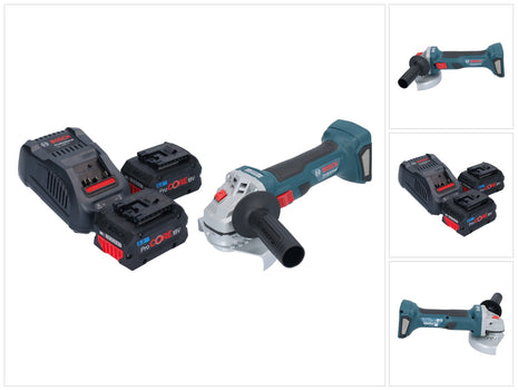 Bosch GWS 18V-7 Professional cordless angle grinder 18 V 125 mm brushless + 2x ProCORE battery 8.0 Ah + charger