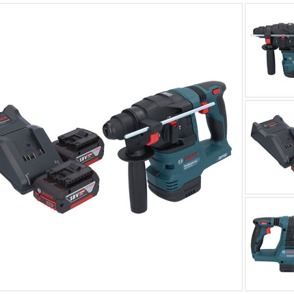 Bosch GBH 18V-22 Professional Akku Bohrhammer 18 V 1,9 J SDS Plus Brushless + 2x Akku 4,0 Ah + Ladegerät