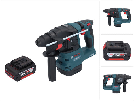 Bosch GBH 18V-22 Martello rotante professionale a batteria 18 V 1,9 J SDS Plus Brushless + 1x batteria ricaricabile 5,0 Ah - senza caricabatteria