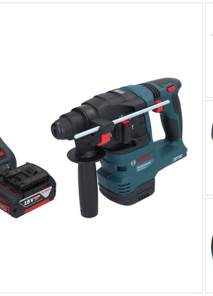 Bosch GBH 18V-22 Trapano a percussione professionale a batteria 18 V 1,9 J SDS Plus Brushless + 1x batteria ricaricabile 5,0 Ah + caricabatterie