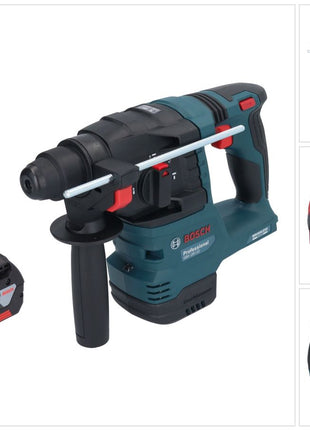 Bosch GBH 18V-22 Taladro percutor inalámbrico profesional 18 V 1,9 J SDS Plus Brushless + 1x batería 6,0 Ah - sin cargador