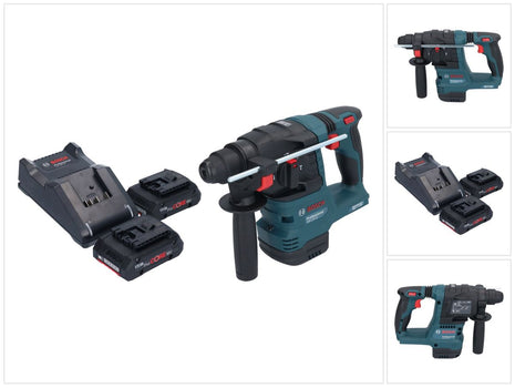 Bosch GBH 18V-22 Professional cordless rotary hammer 18 V 1.9 J SDS Plus Brushless + 2x ProCORE rechargeable battery 4.0 Ah + charger