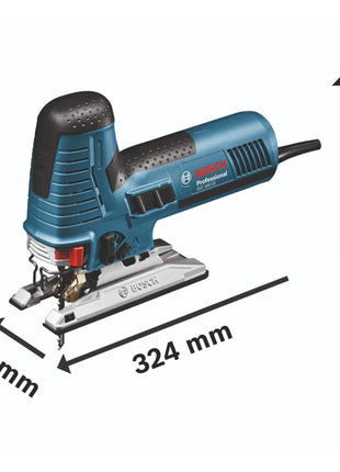 Bosch GST 160 CE Scie sauteuse pendulaire professionnelle SDS 800 Watt (0601517000) + L-Boxx