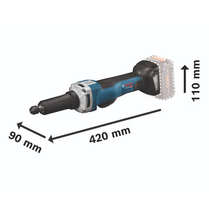Bosch GGS 18V-23 PLC Professional cordless straight grinder 18 V brushless + L-Boxx ( 0601229200 ) - without battery, without charger