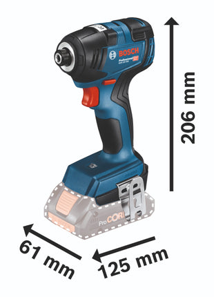 Bosch GDR 18V-200 Avvitatore a impulsi professionale a batteria 18 V 200 Nm senza spazzole ( 06019J2106 ) + L-Boxx - senza batteria, senza caricabatteria