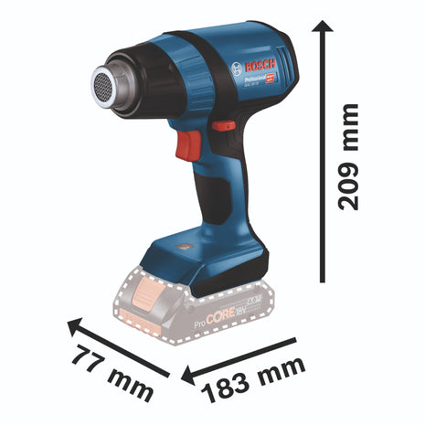 Bosch GHG 18V-50 Professional Pistolet à air chaud sans fil 18 V 300 C / 500 C ( 06012A6500 ) Solo - sans batterie, sans chargeur