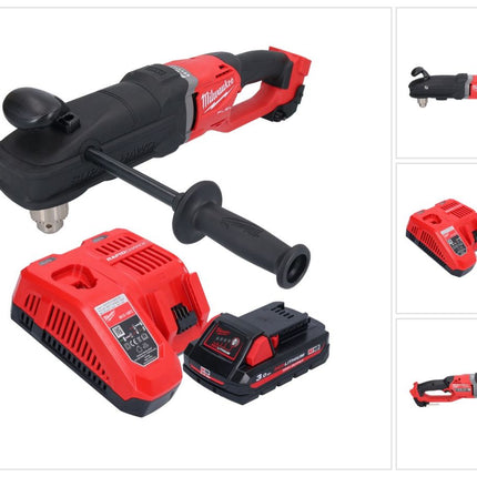Milwaukee M18 FRAD2-301 Perceuse d'angle sans fil 18 V 122 Nm Brushless + 1x batterie 3,0 Ah + chargeur