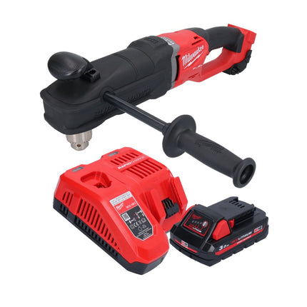 Milwaukee M18 FRAD2-301 Perceuse d'angle sans fil 18 V 122 Nm Brushless + 1x batterie 3,0 Ah + chargeur