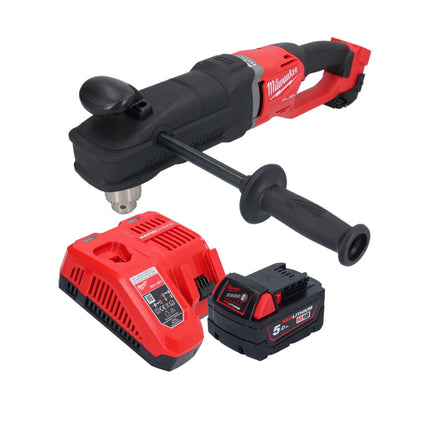 Milwaukee M18 FRAD2-501 perceuse d'angle sans fil 18 V 122 Nm Brushless + 1x batterie 5,0 Ah + kit chargeur