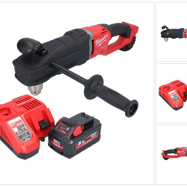 Milwaukee M18 FRAD2-551 Trapano angolare a batteria 18 V 122 Nm brushless + 1x batteria ricaricabile 5,5 Ah + caricabatterie