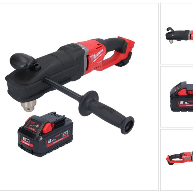 Milwaukee M18 FRAD2-801 Akumulatorowa wiertarko-wkrętarka kątowa 18 V 122 Nm bezszczotkowa + 1x akumulator 8,0 Ah - bez ładowarki